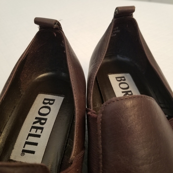 Borelli Womens Brown Leather Shoes Size 7.5 M - Picture 2 of 7
